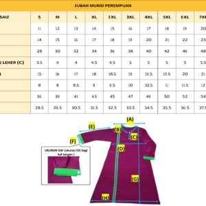 Jubah SRITI (Murid Perempuan)